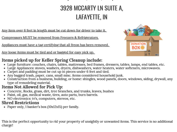 Dump, Donate, and Shred Event